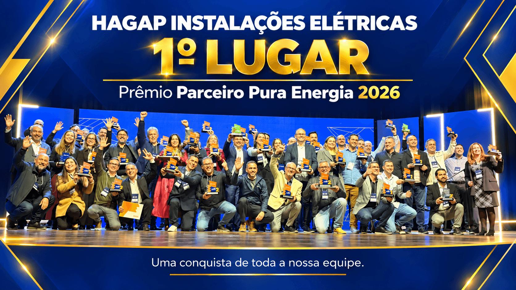 Participantes da cerimônia do Prêmio Parceiro Pura Energia 2026